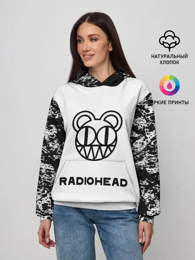Женское худи с принтом «Radiohead»