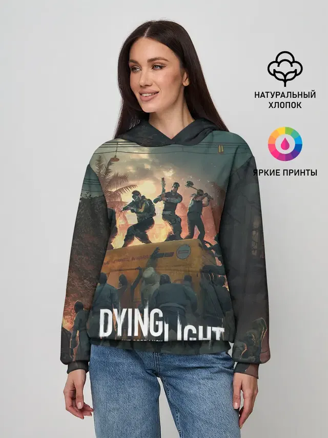 Женское худи с принтом «Dying Light»