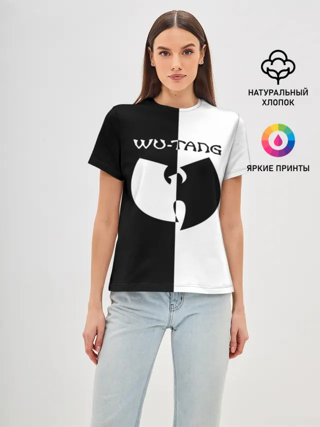 Женская базовая футболка с принтом «Wu-Tang Clan»