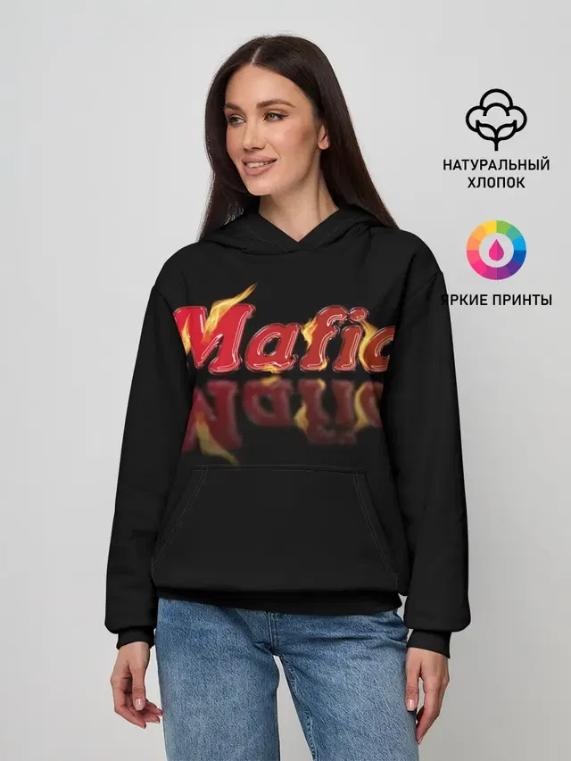 Женское худи с принтом «Мафия — Mafia»
