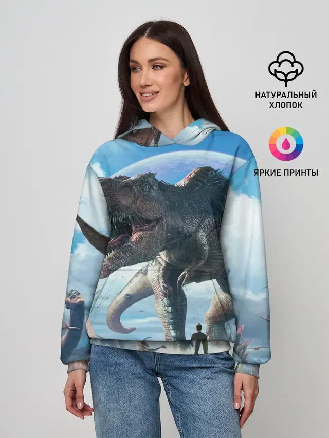 Женское худи с принтом «Brachiosaurus»