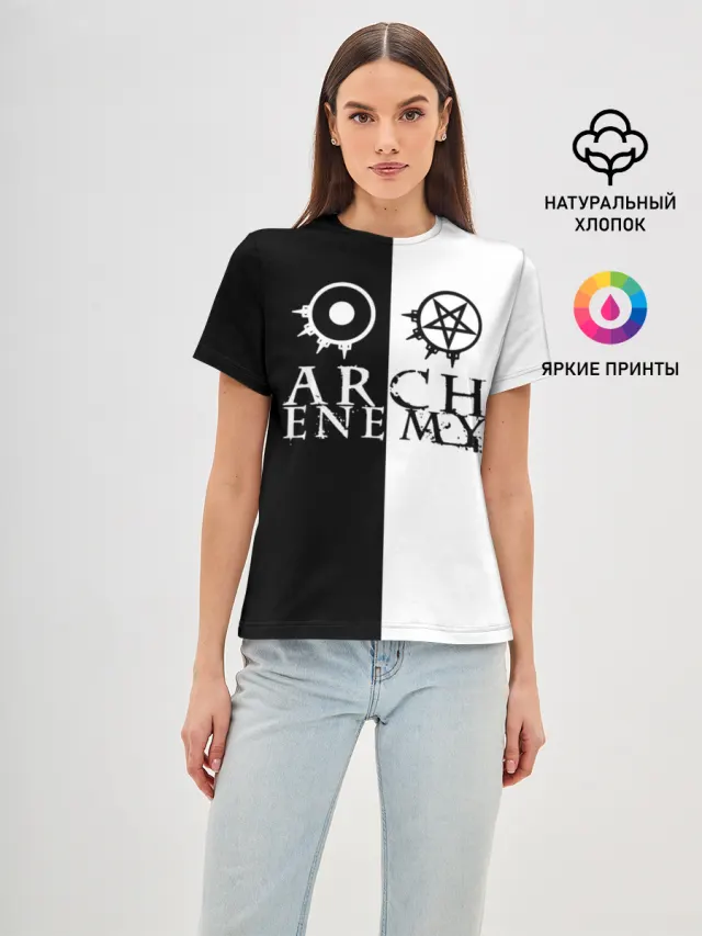Женская базовая футболка с принтом «Arch Enemy»