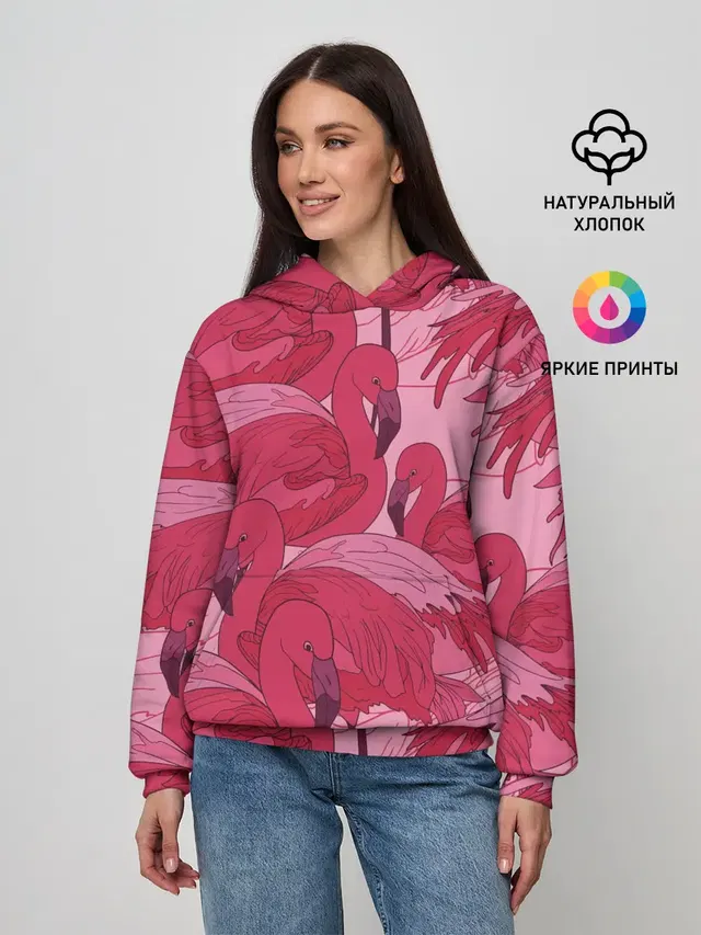 розовые фламинго