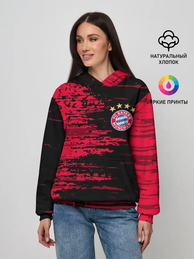 Женское худи с принтом «Bayern Munchen»