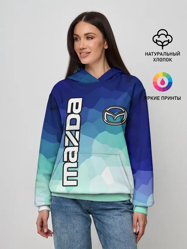 Женское худи с принтом «Mazda Motor»