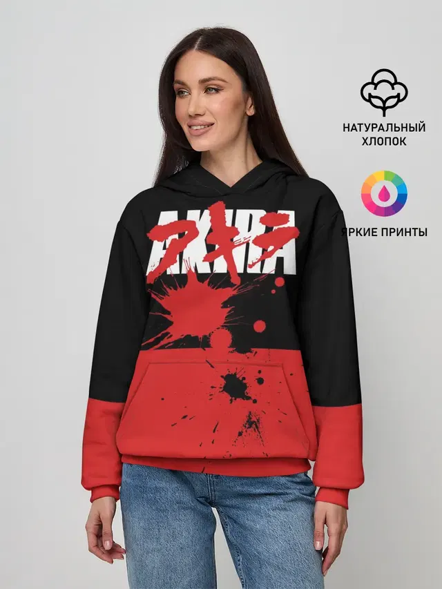 Женское худи с принтом «Акира — Akira»