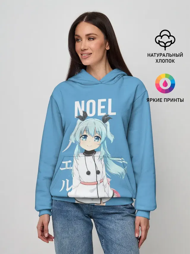 Женское худи с принтом «Ноэль — Noel — Небесный метод»