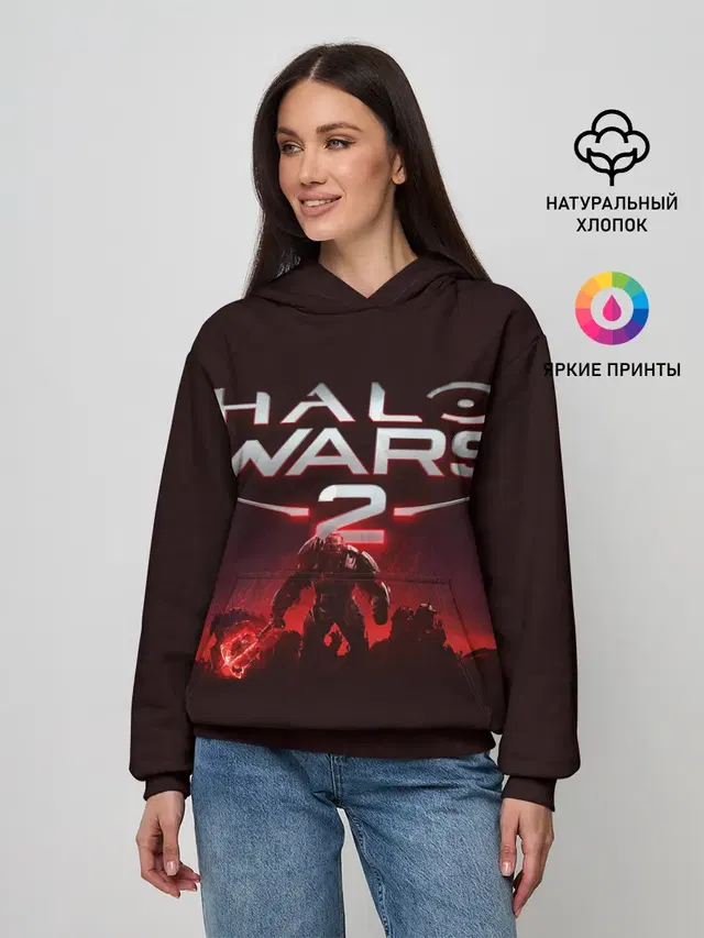 Женское худи с принтом «Halo Wars 2»