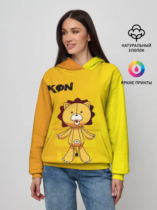 Женское худи с принтом «Kon Bleach»