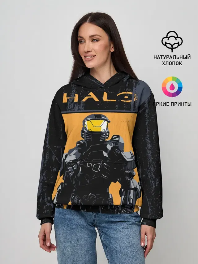 Женское худи с принтом «Halo Chef»