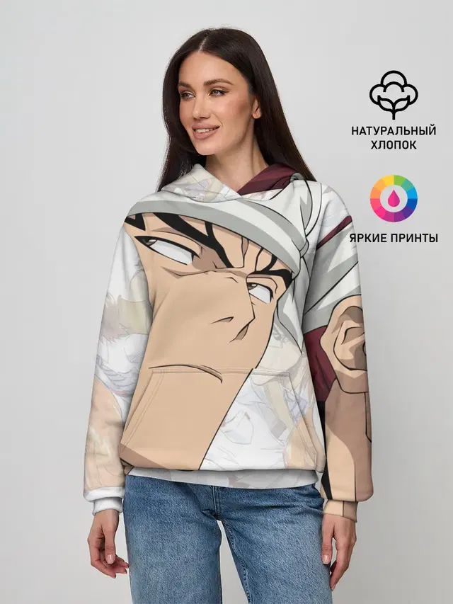 Женское худи с принтом «Bleach Anime Abarai Renji»