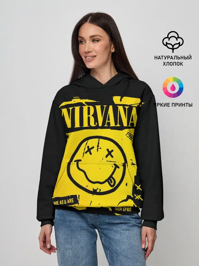 Женское худи с принтом «Nirvana 1987»