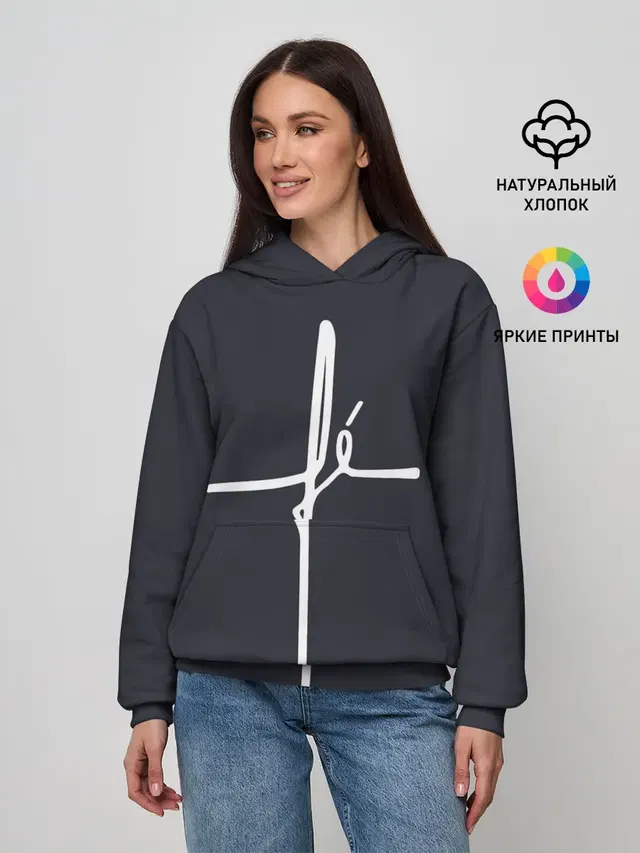 Женское худи с принтом «Другие — Cross»