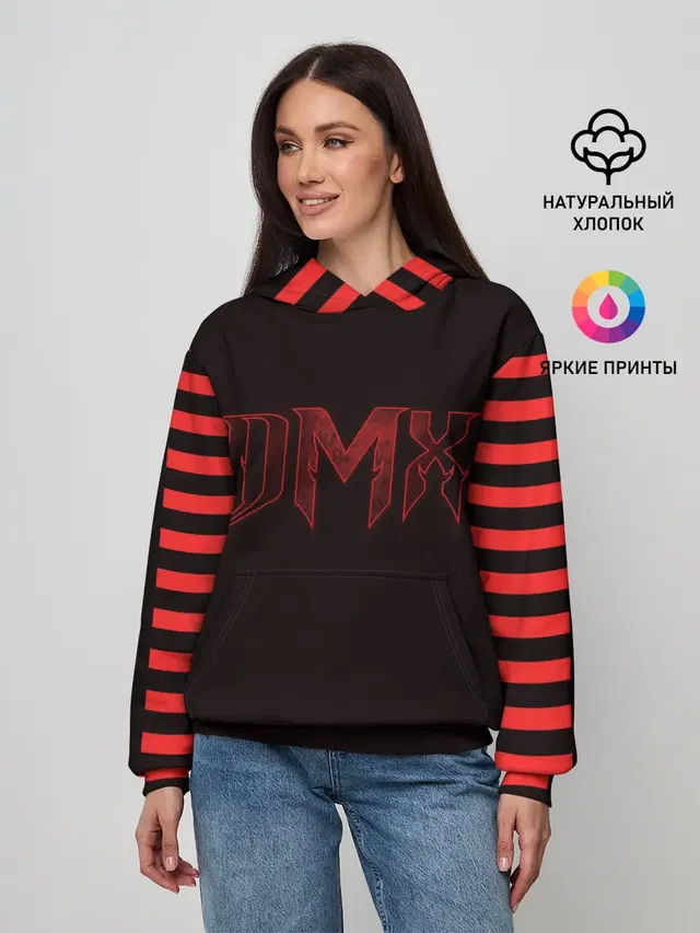 Женское худи с принтом «Зарубежные — DMX»