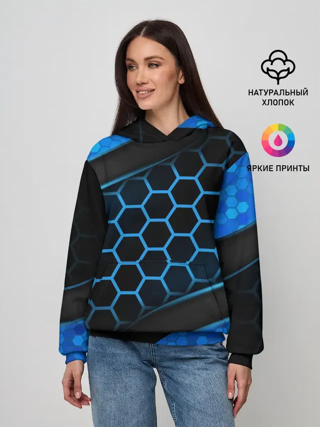 3D luxury blue 3Д СОТЫ и плиты
