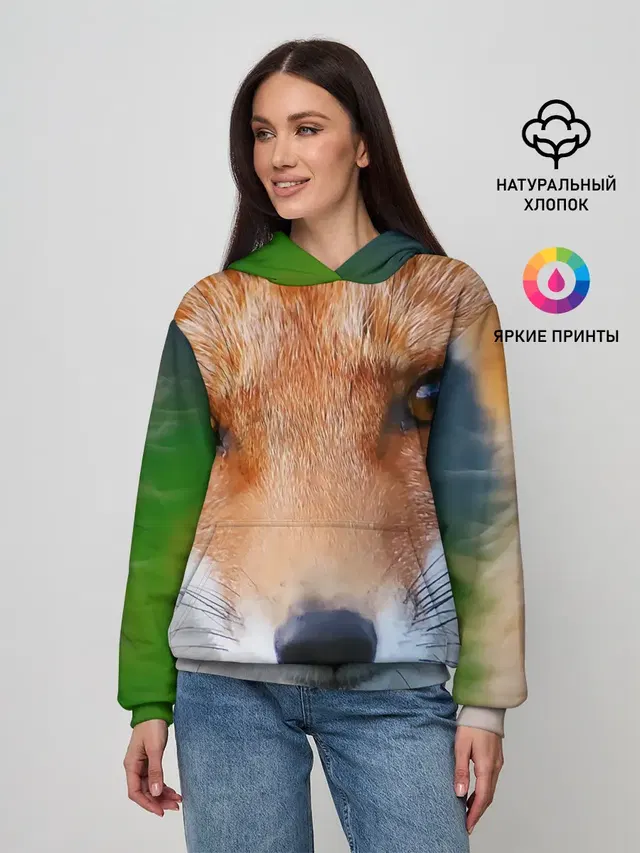 Крупно мордочка лисы