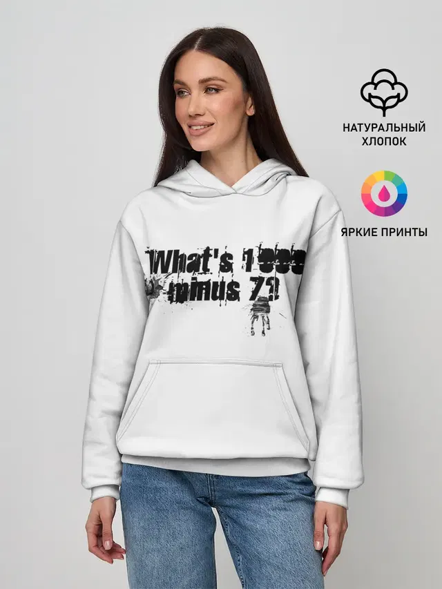 Женское худи с принтом «Токийский Гуль — One thousand minus seven?»