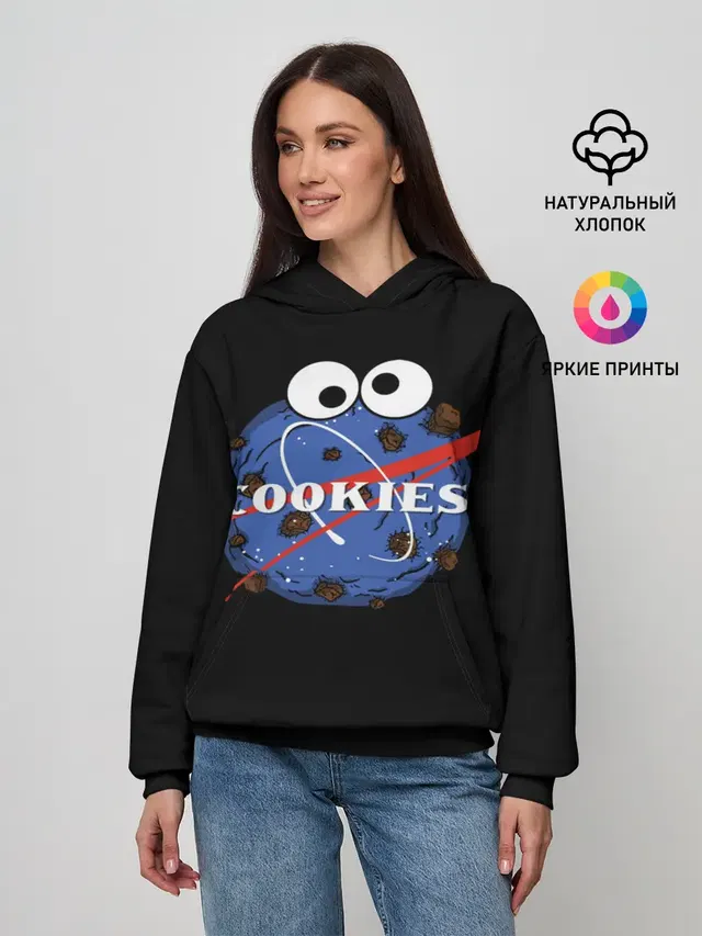Женское худи с принтом «Cookies»