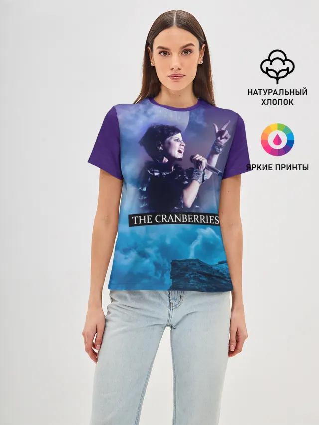 Женская базовая футболка с принтом «The Cranberries»