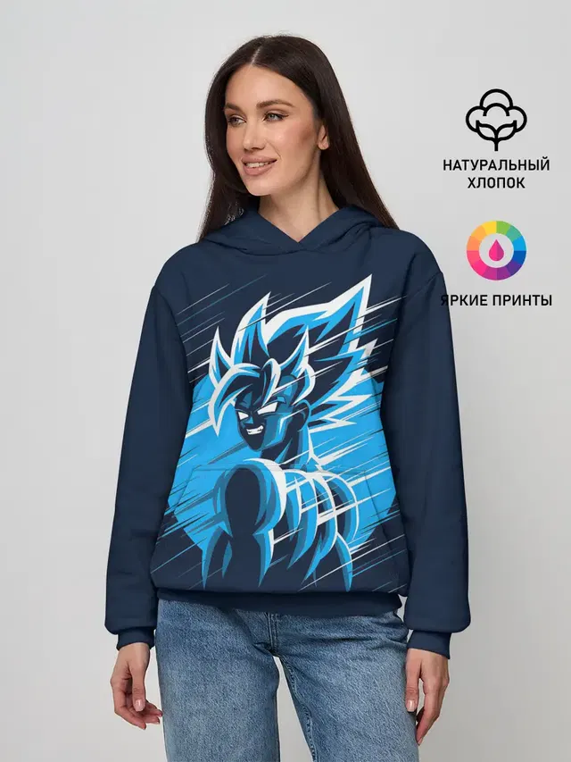 Женское худи с принтом «Dragon Ball Z Art»