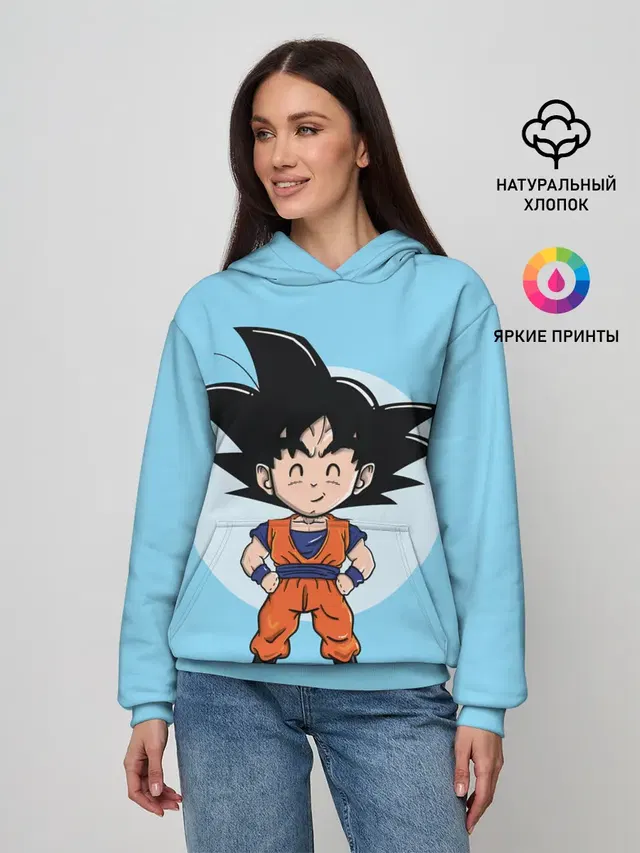 Женское худи с принтом «Sweet Goku»