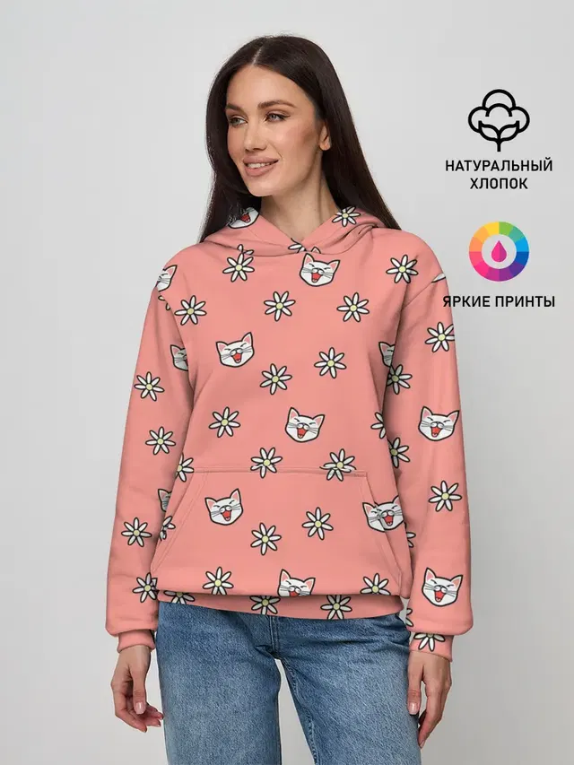 Кошки и цветы