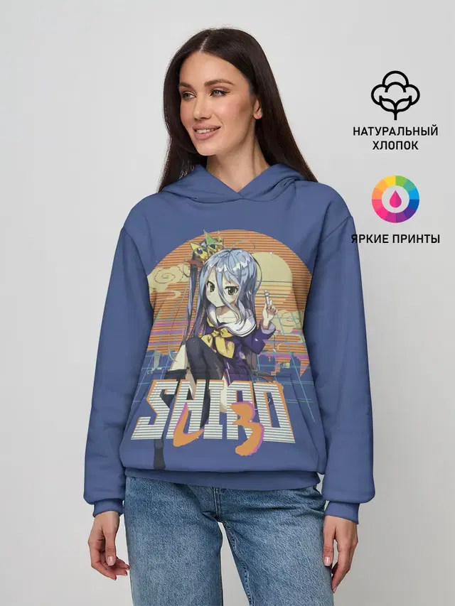 Женское худи с принтом «Shiro princess»