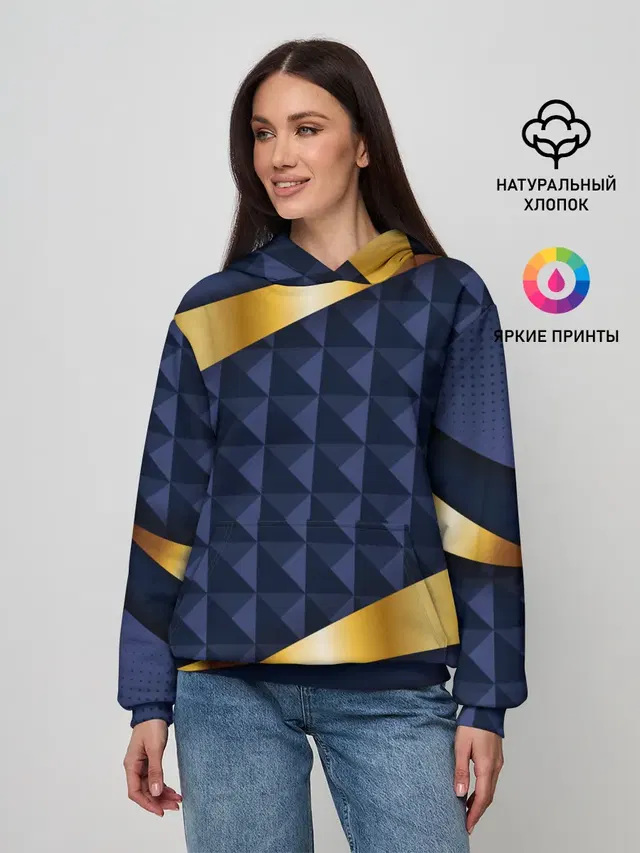 3D плитки с золотыми вставками
