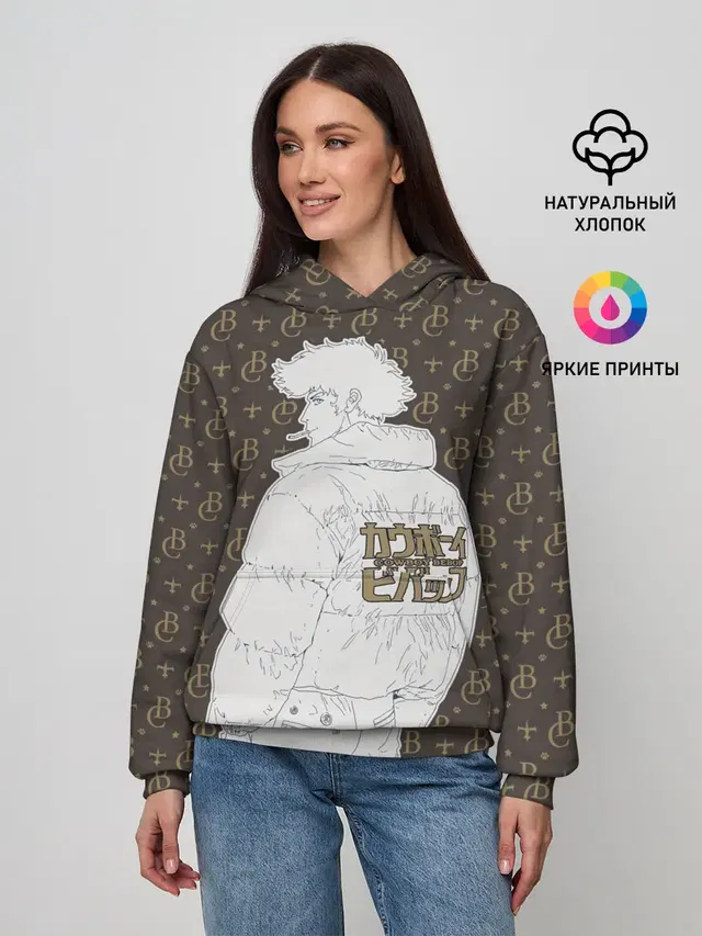 Женское худи с принтом «Cowboy Bebop fashion»