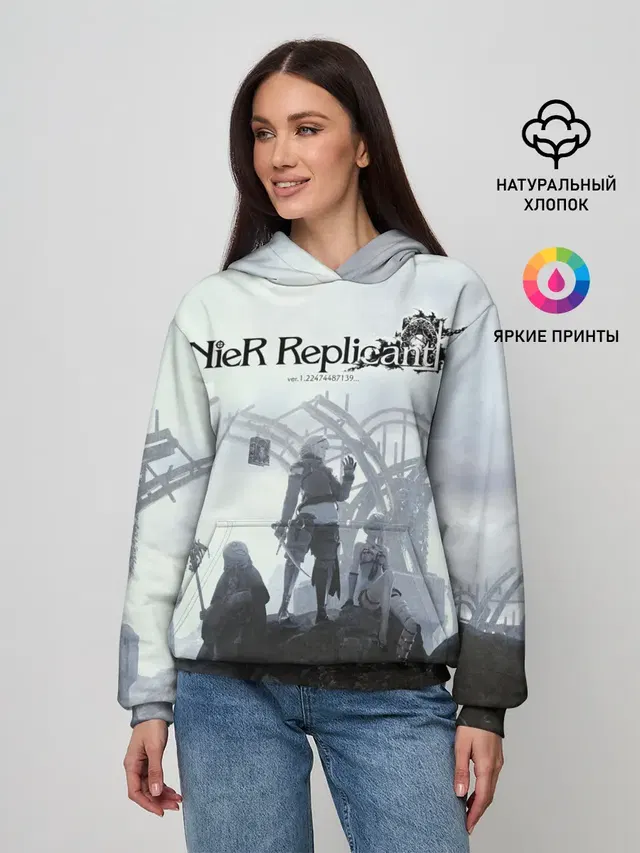 Женское худи с принтом «NieR Replicant»