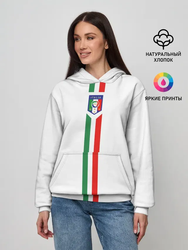 Женское худи с принтом «Ювентус — Andrea Pirlo»