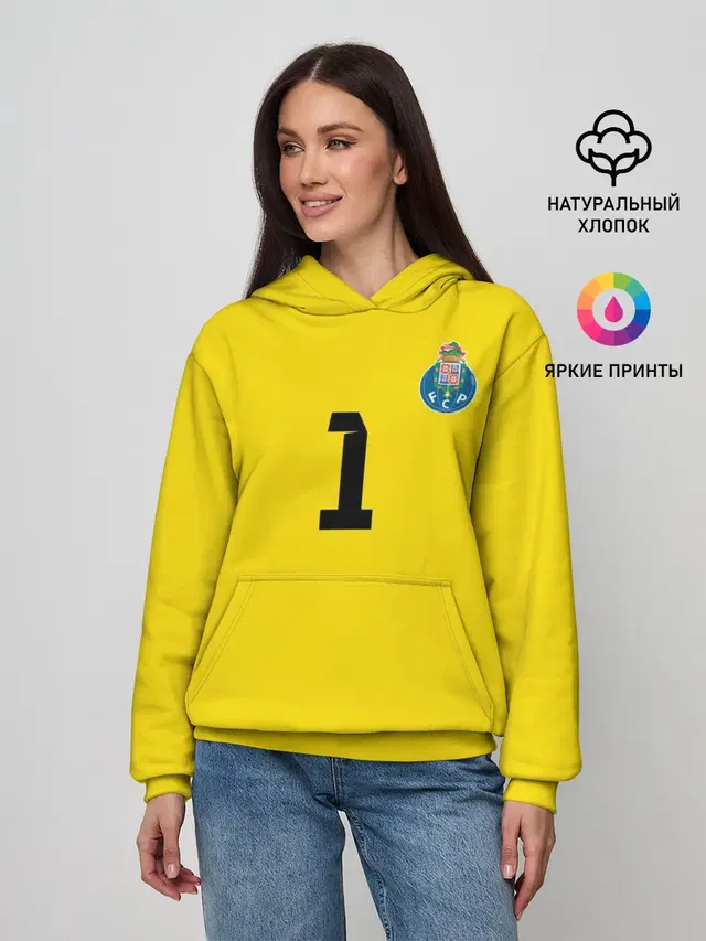Женское худи с принтом «Реал Мадрид — Iker Casillas»