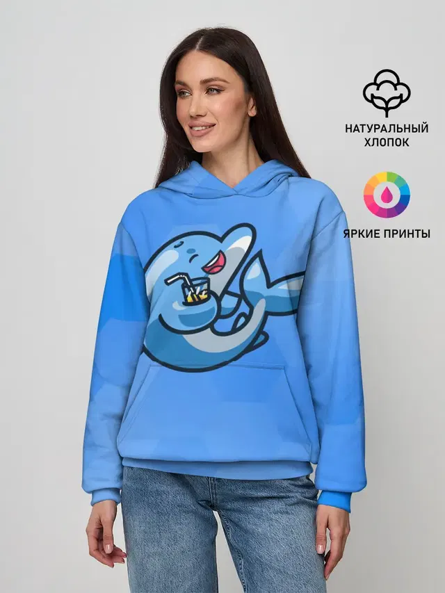 Дельфин с коктейлем