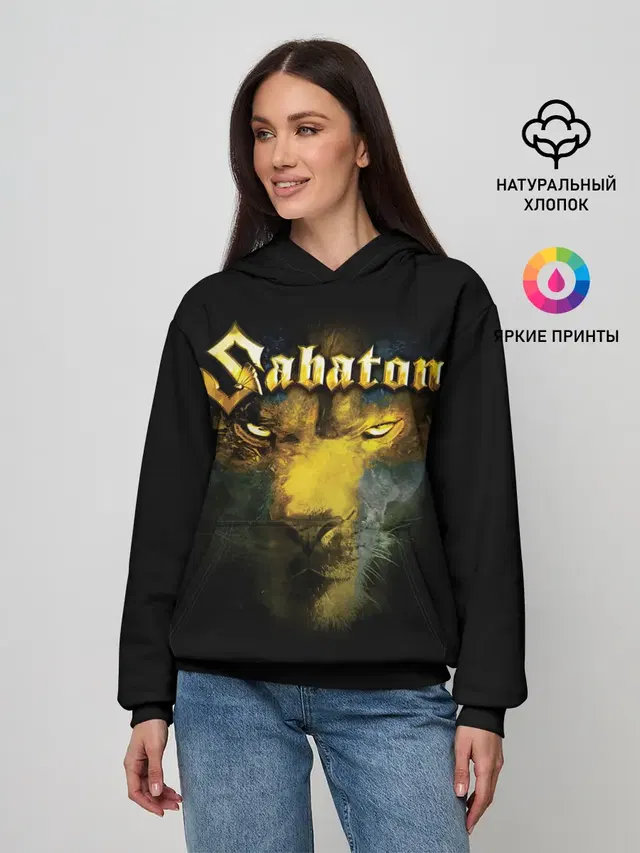 Женское худи с принтом «Lion»