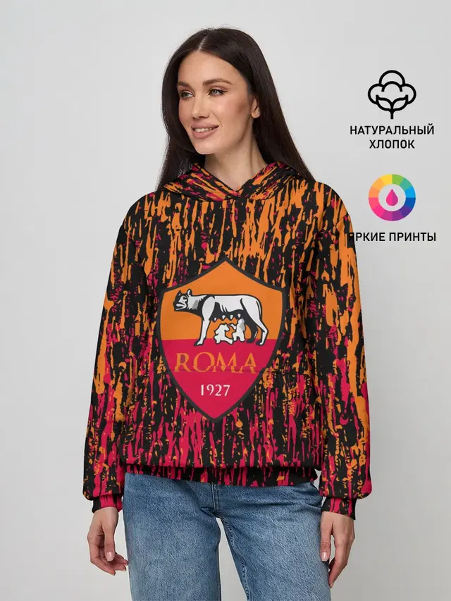Женское худи с принтом «Roma»