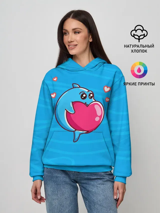 Дельфин с сердечком