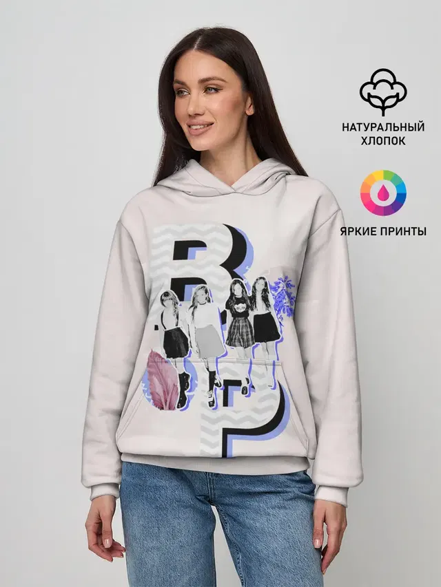 Женское худи с принтом «BlackPink — BP Style»