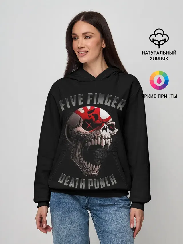 Женское худи с принтом «Ffdp — 5FDP»