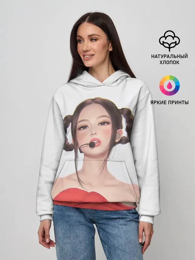 Женское худи с принтом «BlackPink — Sweet Jannie»