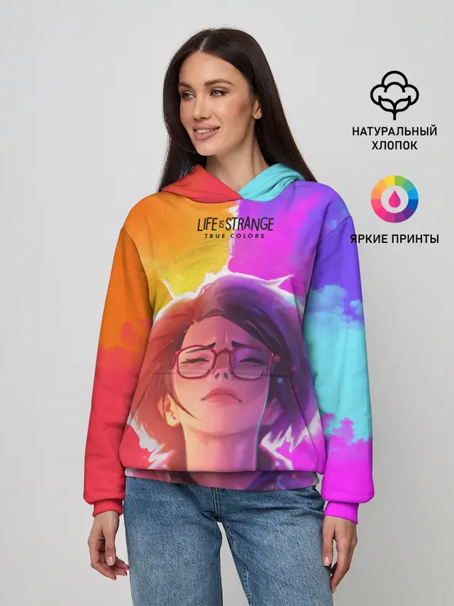 Женское худи с принтом «Life Is StrangeTrue Colors»