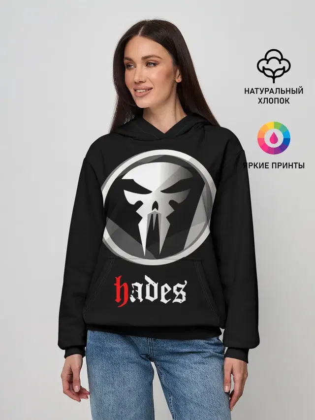 Женское худи с принтом «Skull»