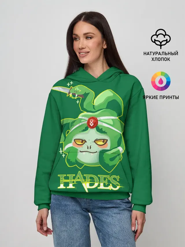 Женское худи с принтом «Hades (video game) — Hades Dusa Gorgon»