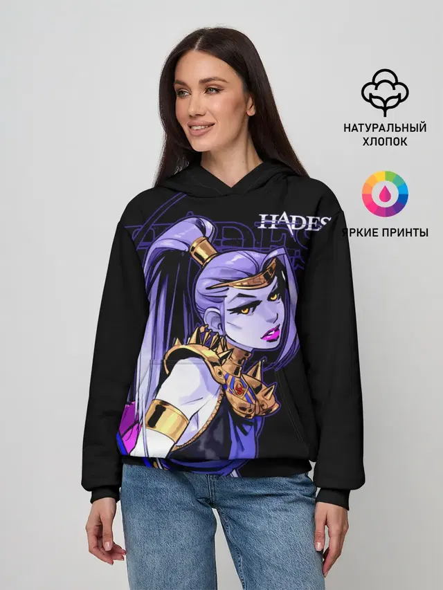 Женское худи с принтом «Megaera — Hades Megaera»