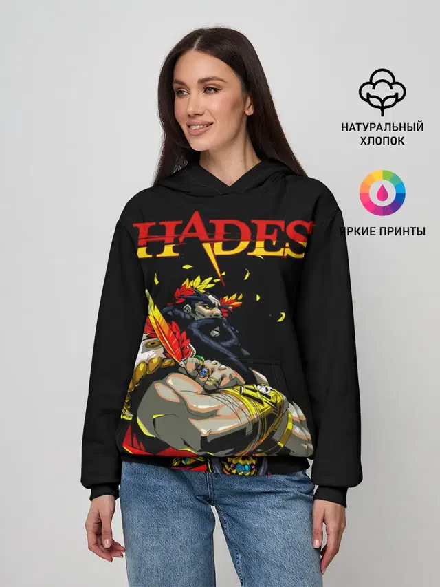Женское худи с принтом «Hades (character)»