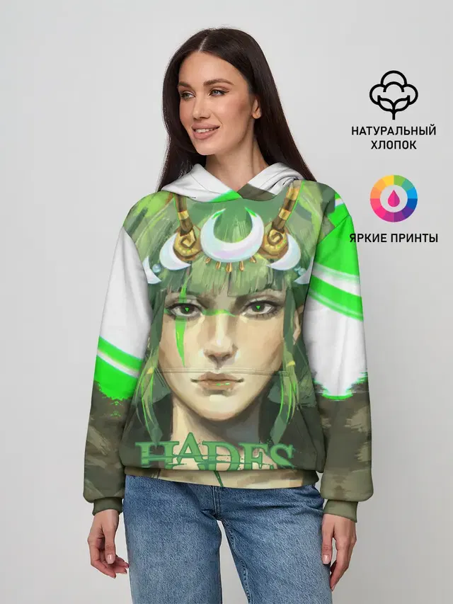 Женское худи с принтом «Hades Artemis»