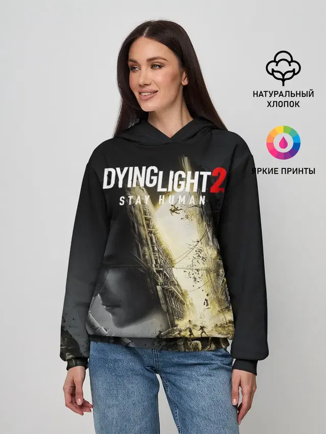 Женское худи с принтом «Dying Light — Dying Light 2 Deluxe»