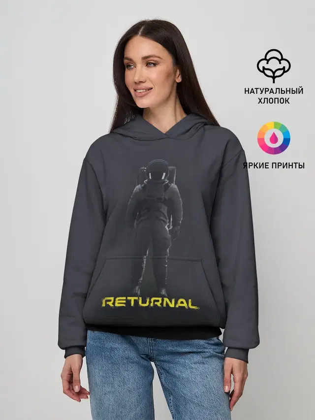 Женское худи с принтом «Игры — Returnal»