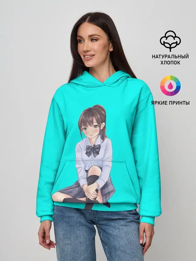 Женское худи с принтом «ДжоДжо — Anime girl»