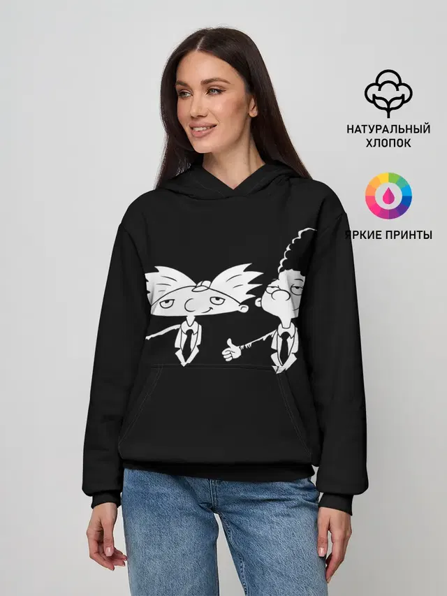 Женское худи с принтом «Эй, Арнольд»