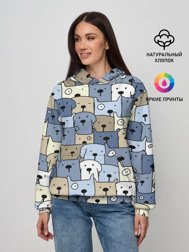Собачки рисунок паттерном